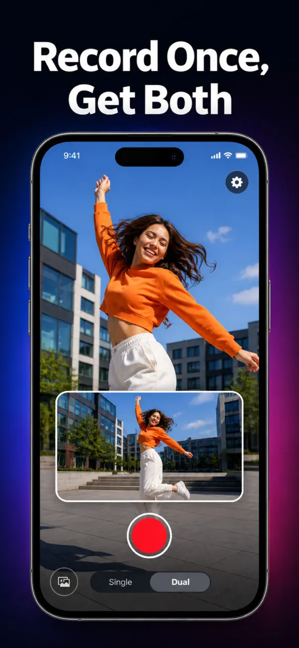 Screenshot #1 pour Dual Format Recorder - Camera