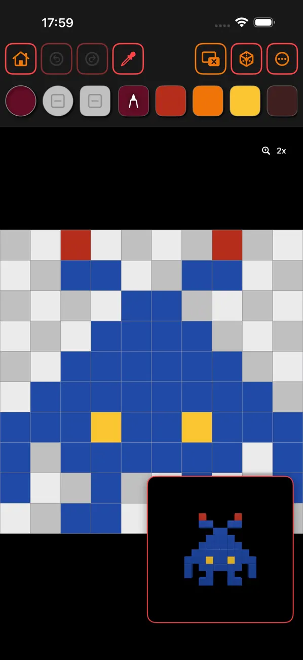 Screenshot #1 pour Pixel Art 2D to Voxel 3D