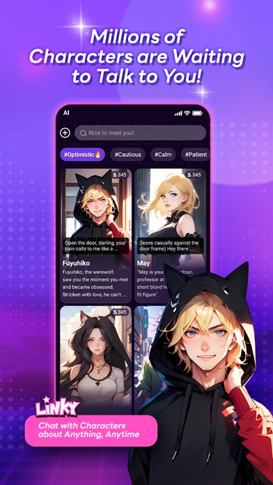 Linky: Chat with Characters AI Screenshot