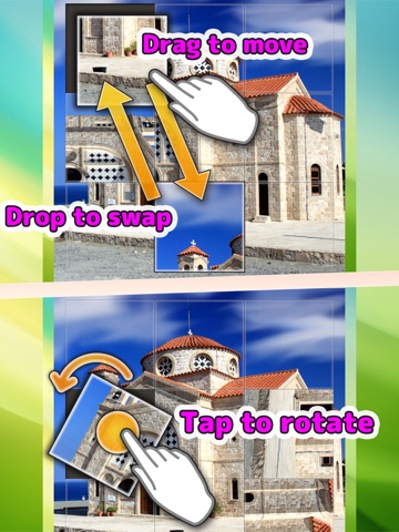 Picture Tile Swap Brain Puzzle iPad screenshot