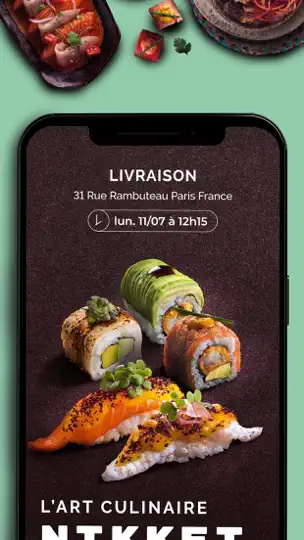 Capture d'écran de Côté Sushi, Livraison De Repas sur iPhone 2