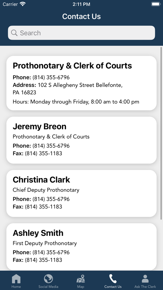 #2. CentreCountyProthonotary & COC (iOS) 由: County of Centre