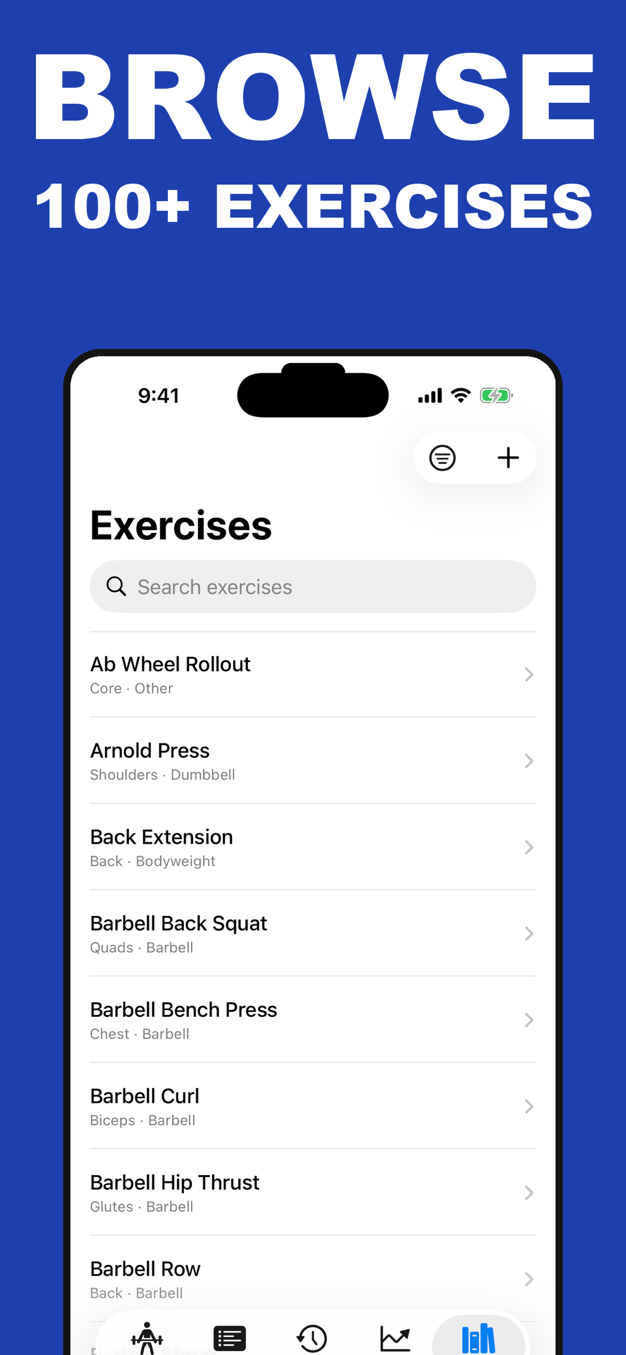 Workout Gym Strength Log