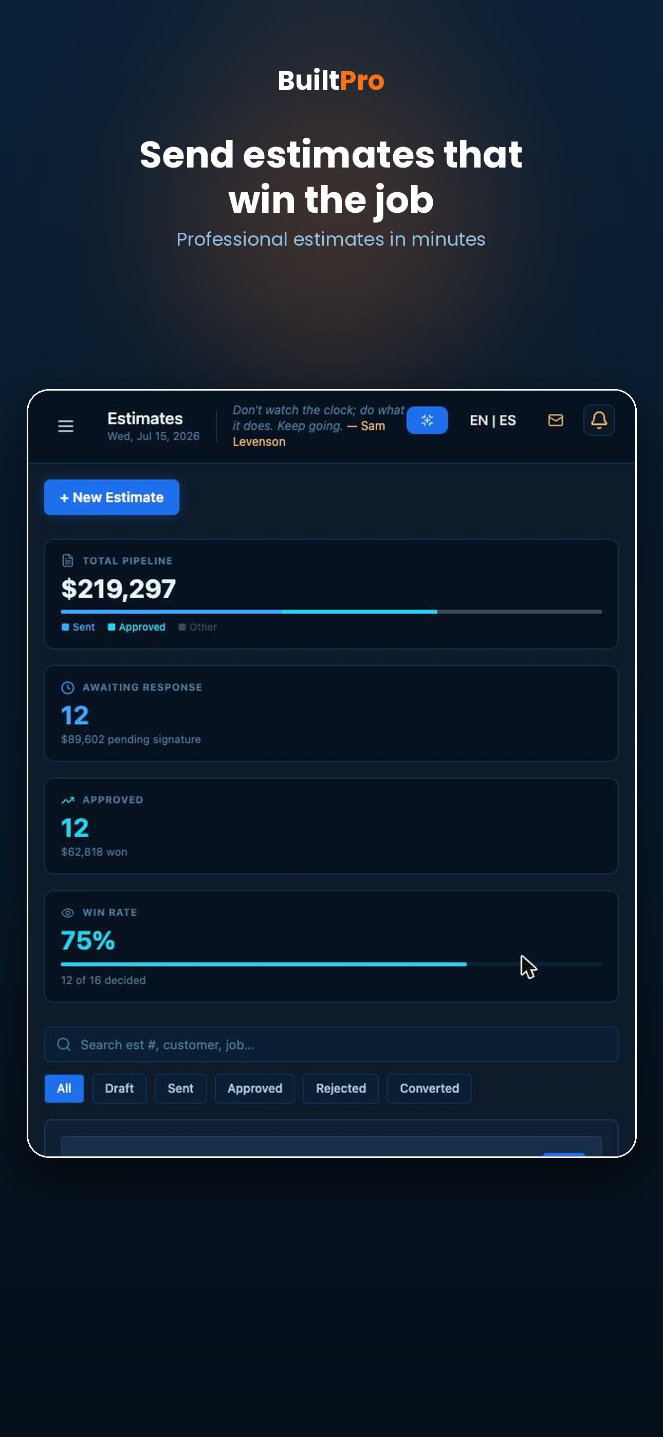 BuiltPro screenshot 3