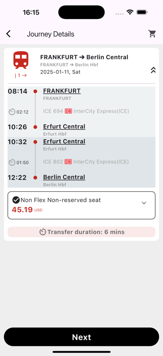 Xmove - Train&Bus Booking Screenshot 3 of 4