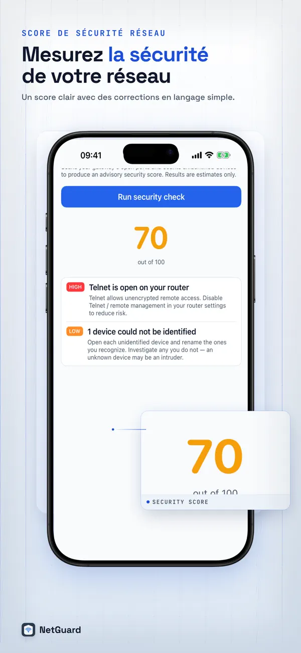 Screenshot #3 pour NetGuard : Scanner WiFi