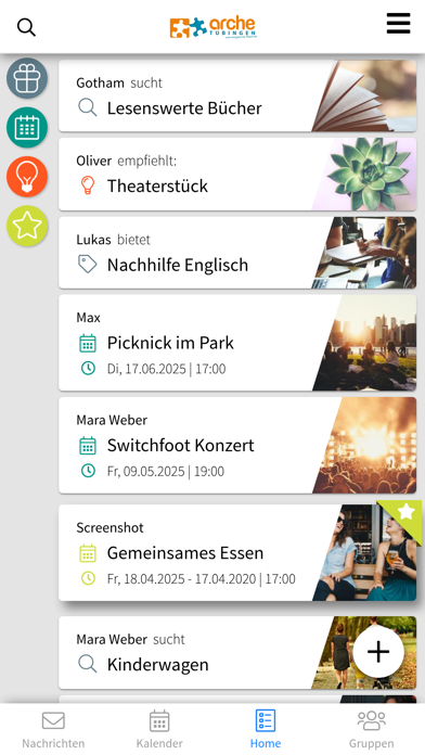 Arche Tübingen app screenshot