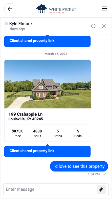 White Picket Real Estate Screenshot