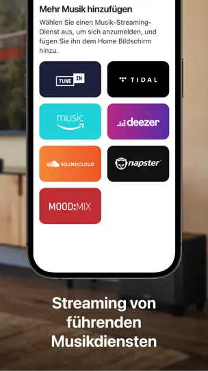 Screenshot von HEOS auf dem iPhone 7
