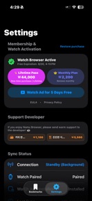 Namu Browser: Watch Browser screenshot