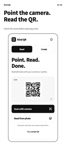 Kind QR: Scan & Create screenshot 1