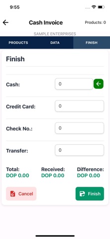SIM BI App screenshot
