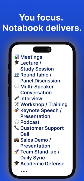 Notabook - AI Note Taker Screenshot 8 of 8