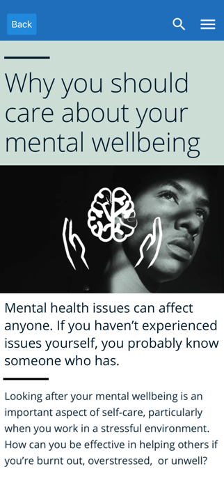 WFP Wellbeing Screenshot 1 of 2