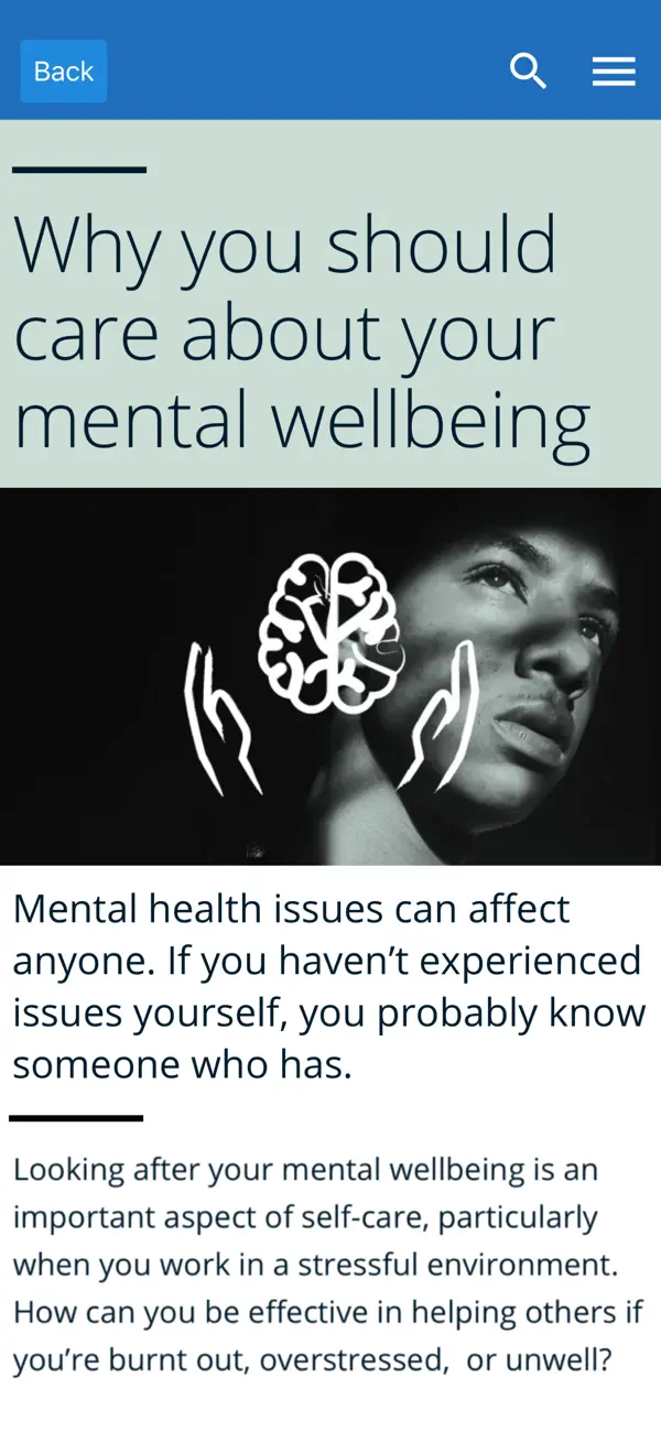 Screenshot #1 pour WFP Wellbeing
