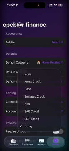Cpebar Finance screenshot