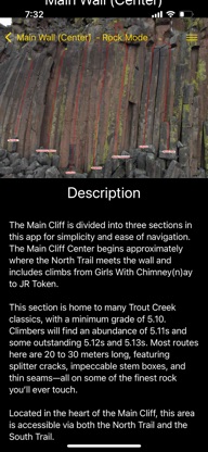 Central Oregon Climbing app screenshot 3