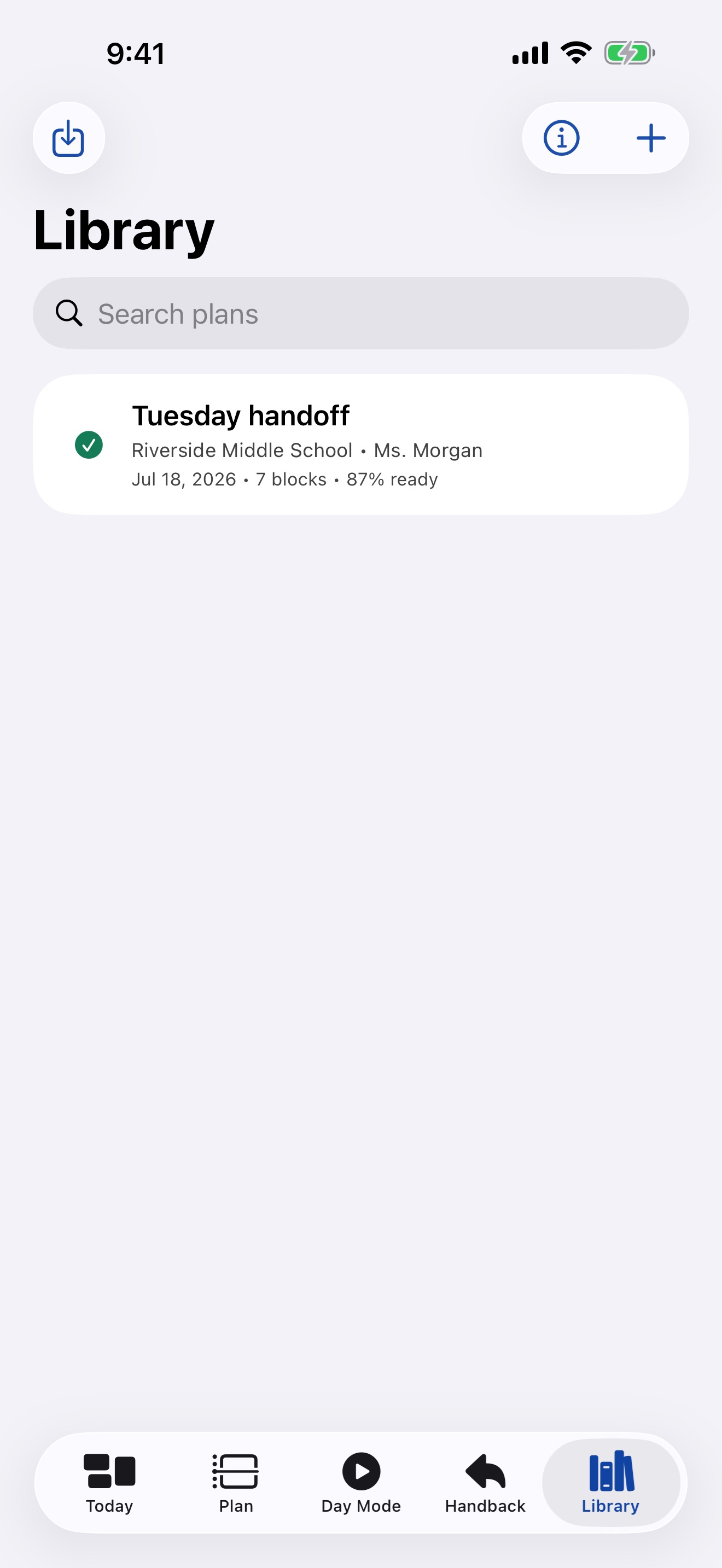 DayHandoff: Sub Plans screenshot 5 of 5