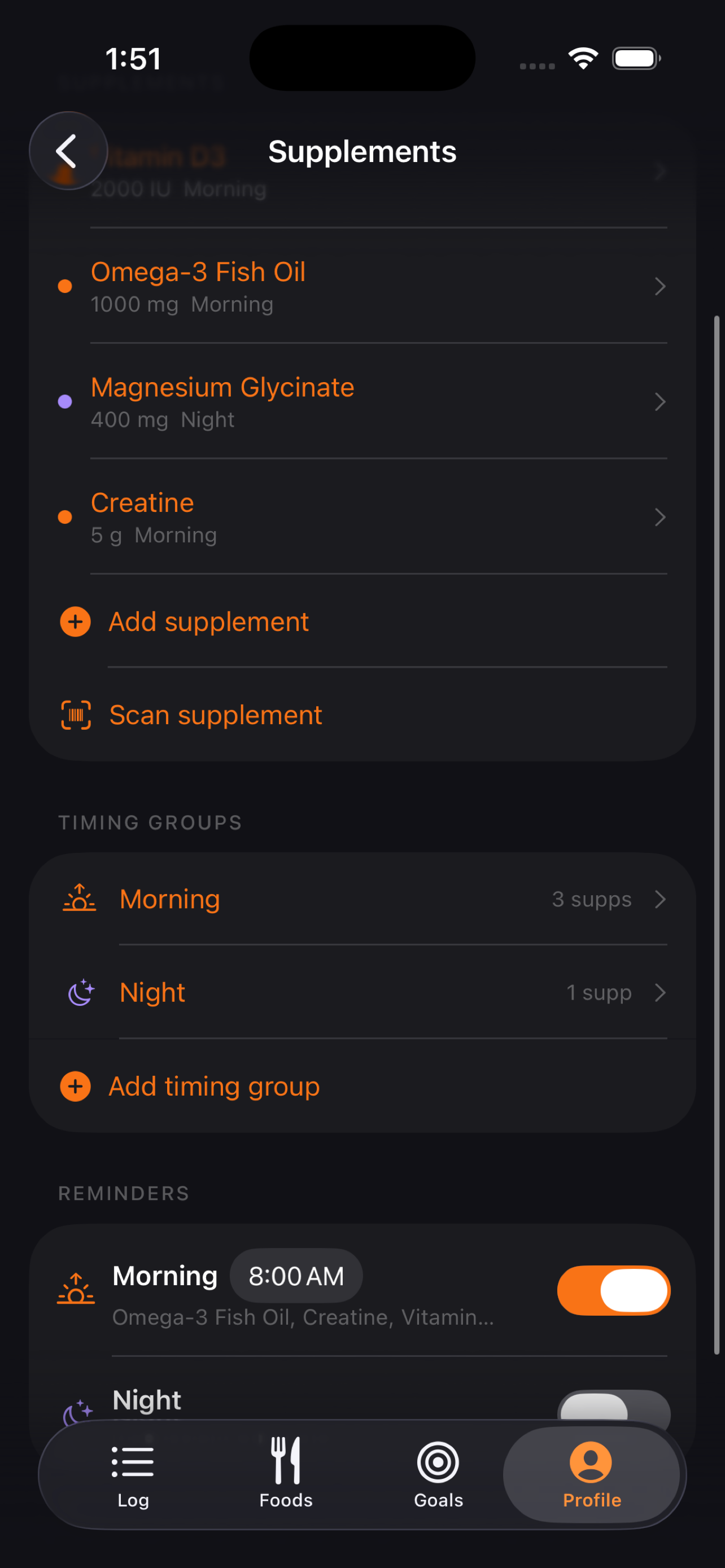 Tare - Nutrition Tracker