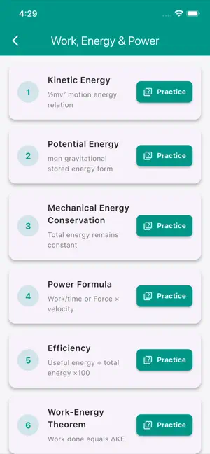 Physics Formula Quiz screenshot 4
