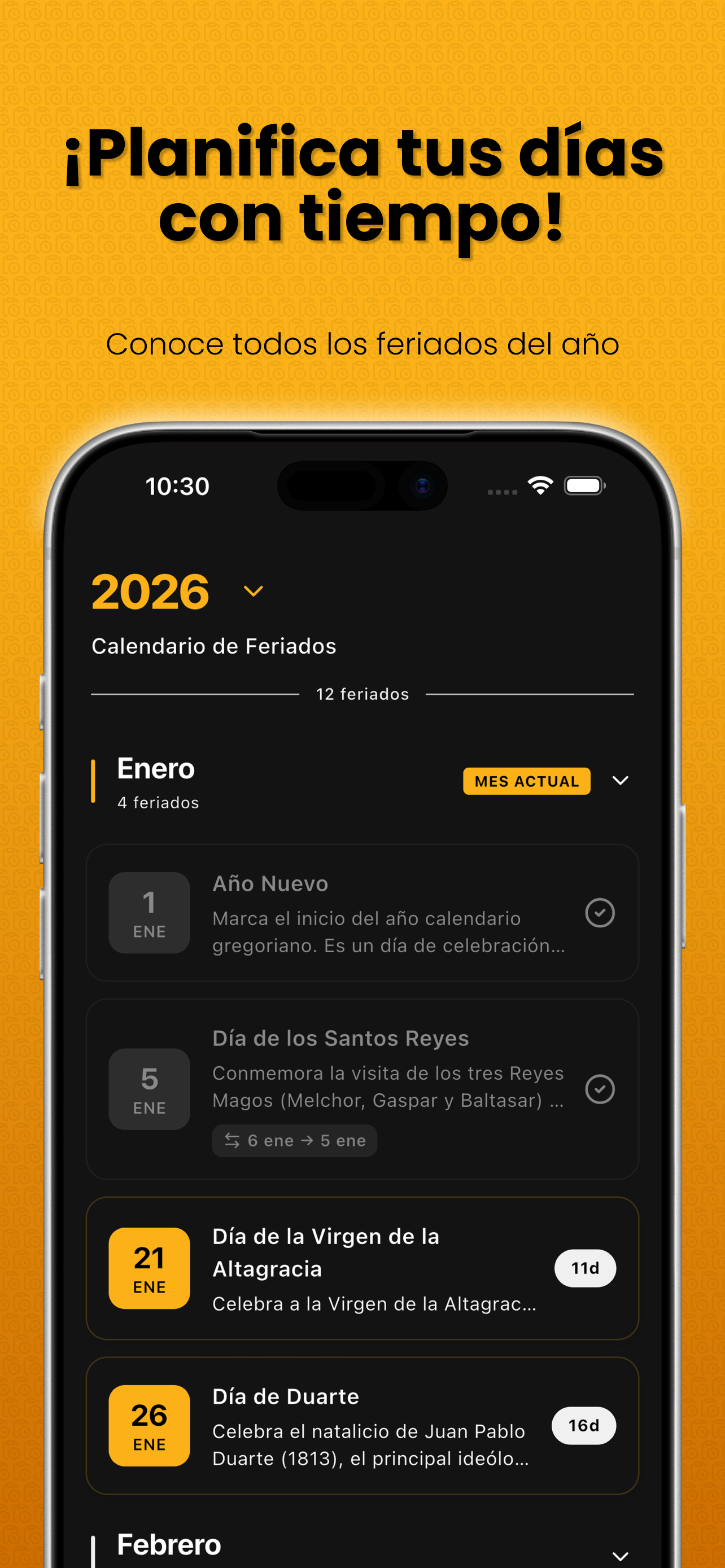 Tamo' Libre - Feriados RD