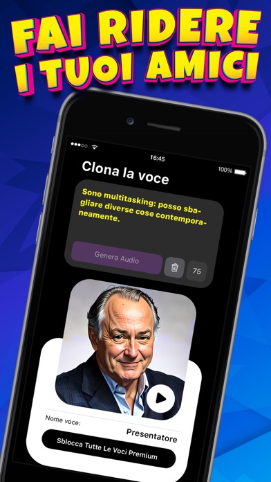 Clona la voce delle celebrità Screenshot