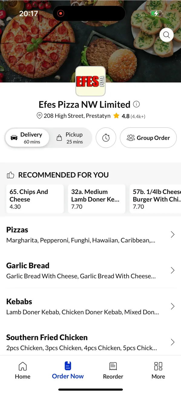 Screenshot #2 pour Efes Pizza NW Limited