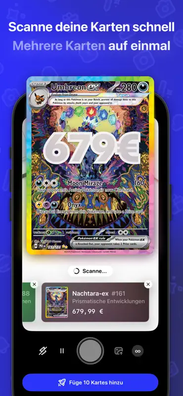 Trading Card Scanner - Mint screenshot 2 of 10