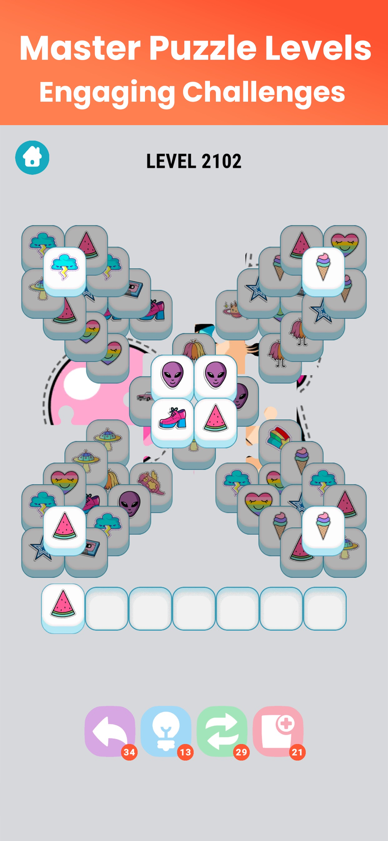 Tile Match IQ: 90s Majong Card