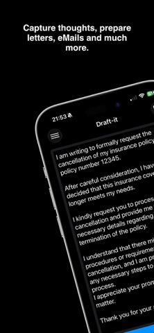 Draft-it screenshot