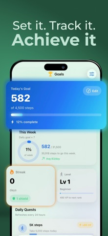Step Up: Count & Track Steps Screenshot 3 of 7