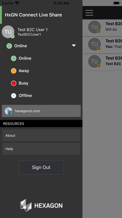 App screenshot