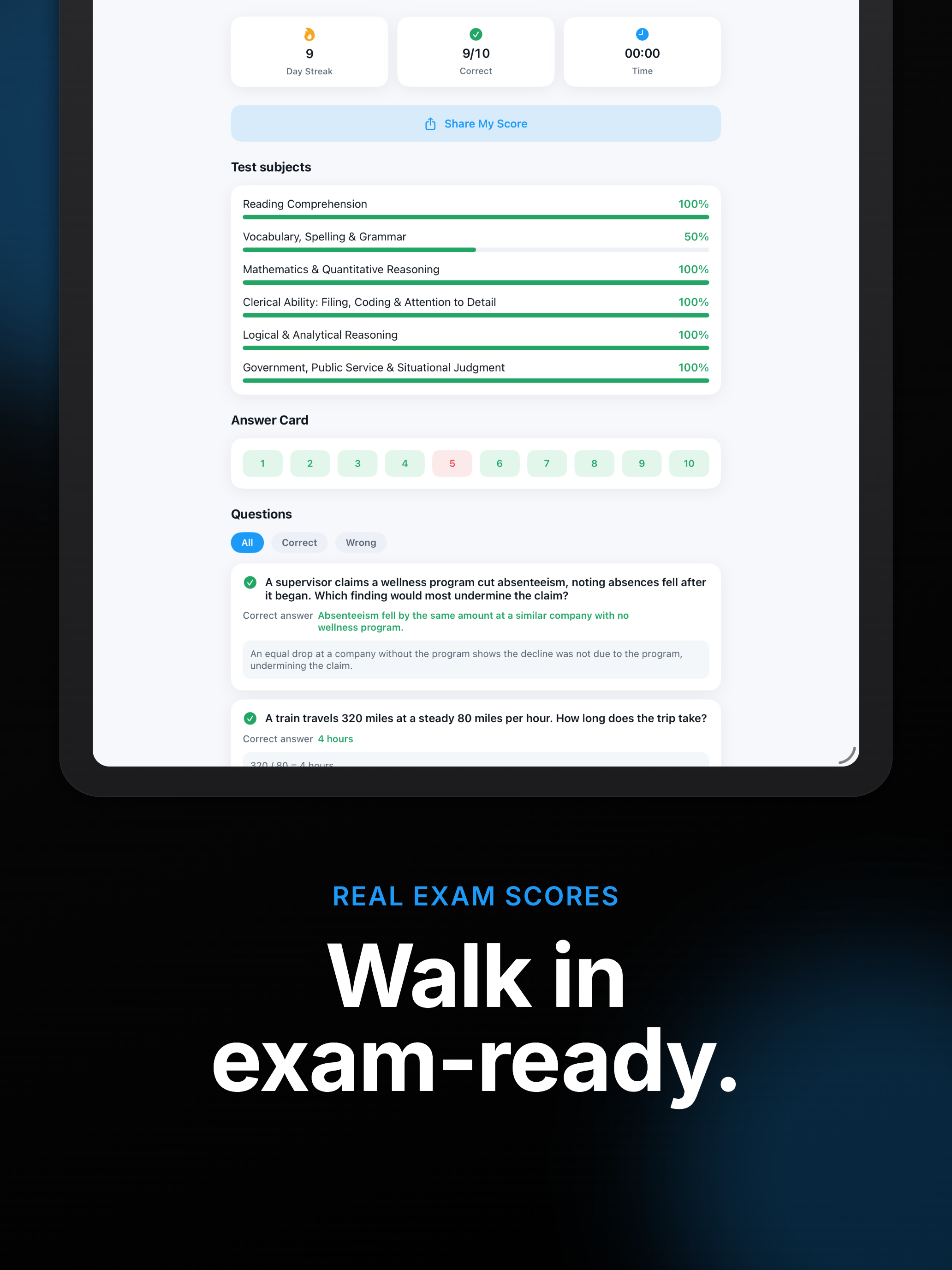 Civil Service Test Prep: Exam screenshot 9