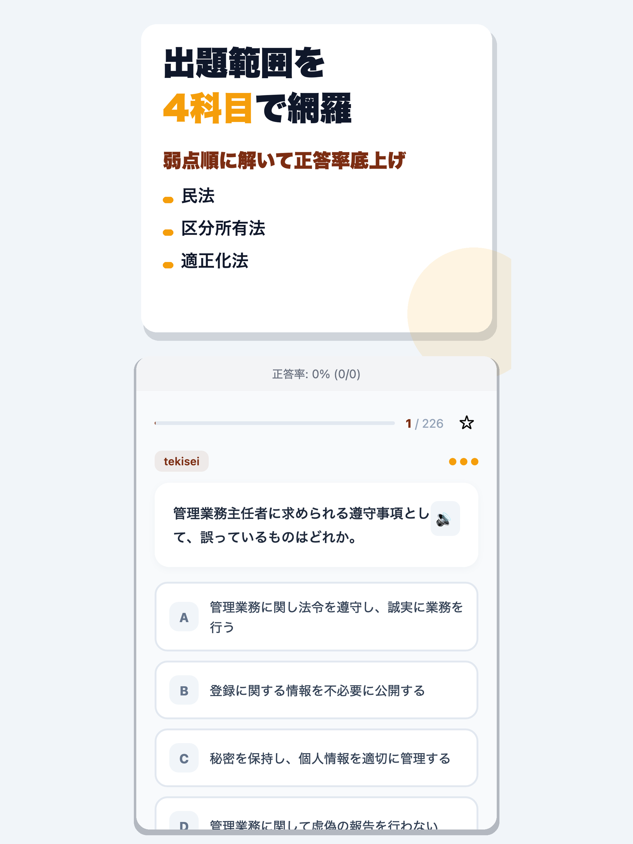 管理業務主任者合格ドリル