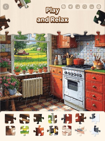 Jigsaw Puzzle - Countryside iPad screenshot