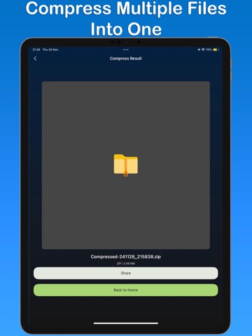 File Compressor iPad screenshot