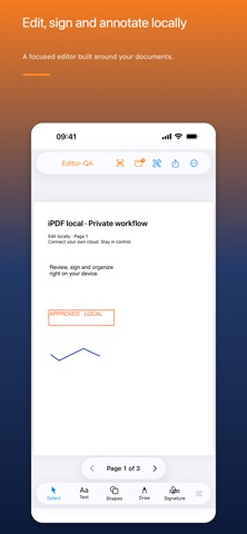 iPDF local: PDF Editor Screenshot 2 of 6