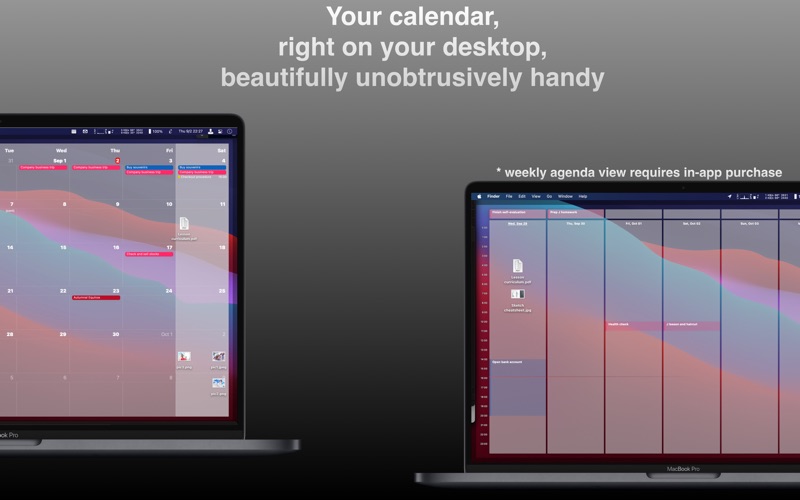 Screenshot #1 pour WallCal - Calendar on desktop
