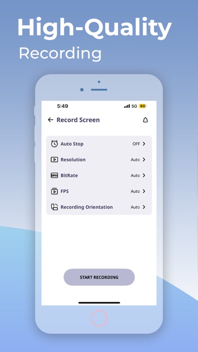 Screen Recorder: Create & Edit iPhone screenshot 5 - Photo & Video app