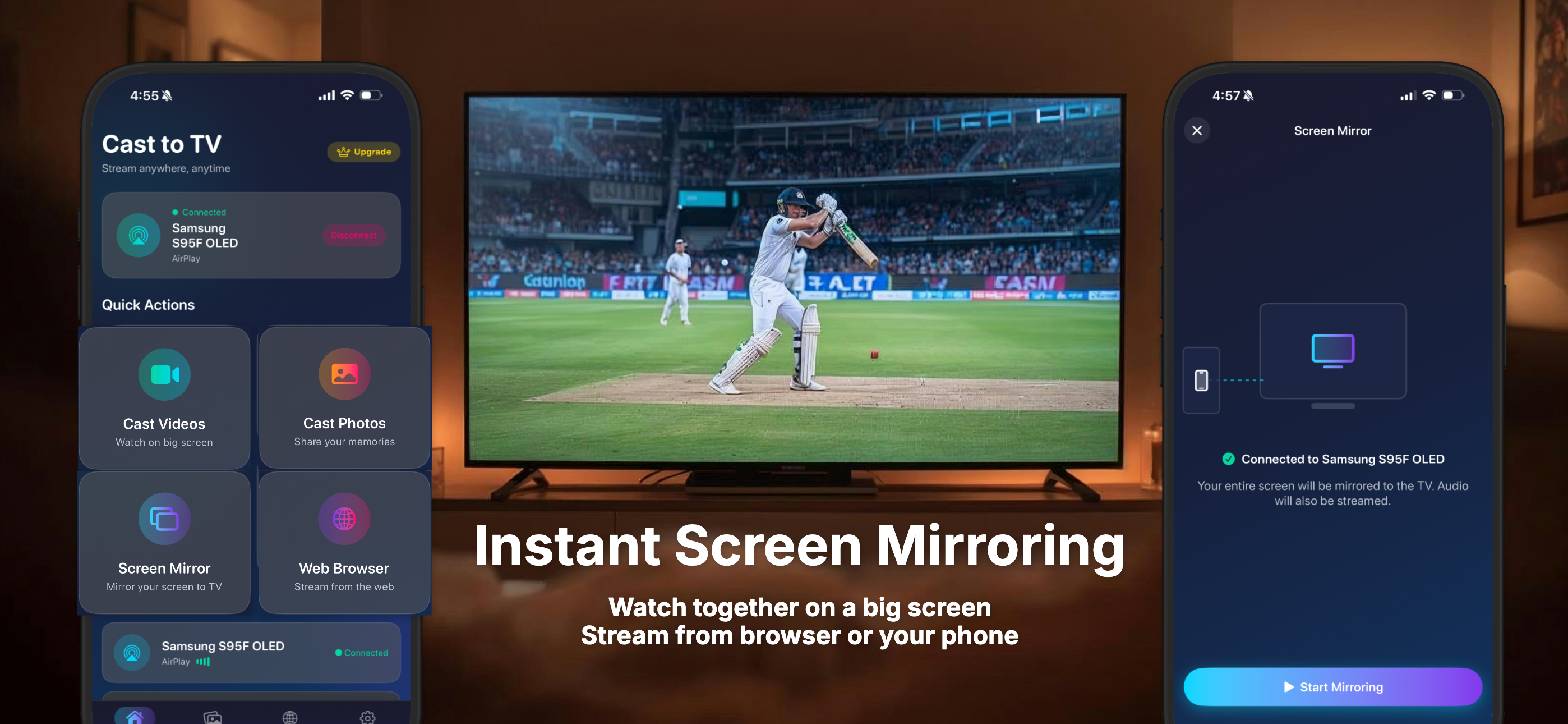 Cast to TV: Screen Share