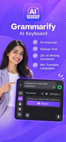 Grammarify - AI Keyboard Screenshot 1 of 5