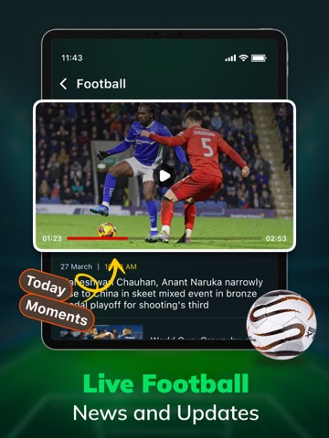 Live Football TV: Soccer Score iPad screenshot