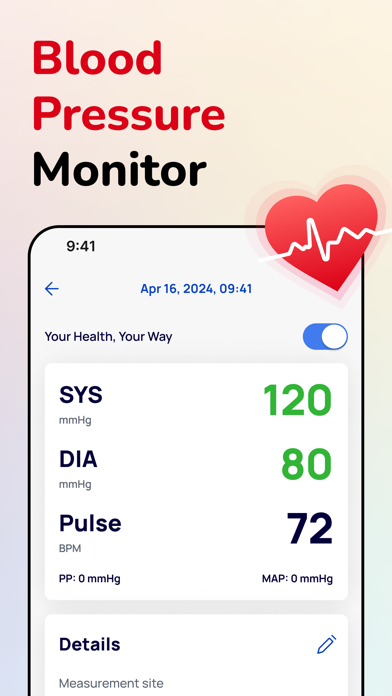 Blood Pressure Tracker + Screenshot