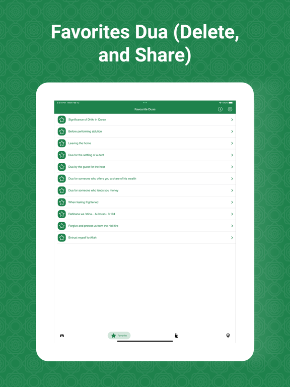 Islamic Dua-Muslim Prayers iPad screenshot 6 - Lifestyle app