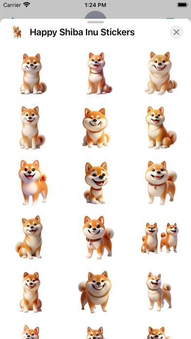 Happy Shiba Inu Stickers Screenshot 2 - AppWisp.com Happy Shiba Inu Stickers Screenshot 2 - AppWisp.com