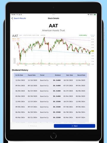 Dividend Stocks & Screener iPad screenshot