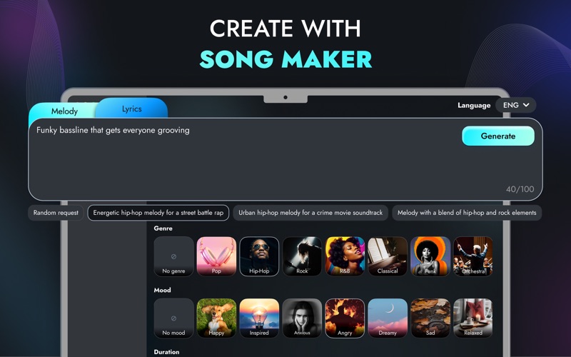 AI Music Generator: Make Songs iPhone screenshot