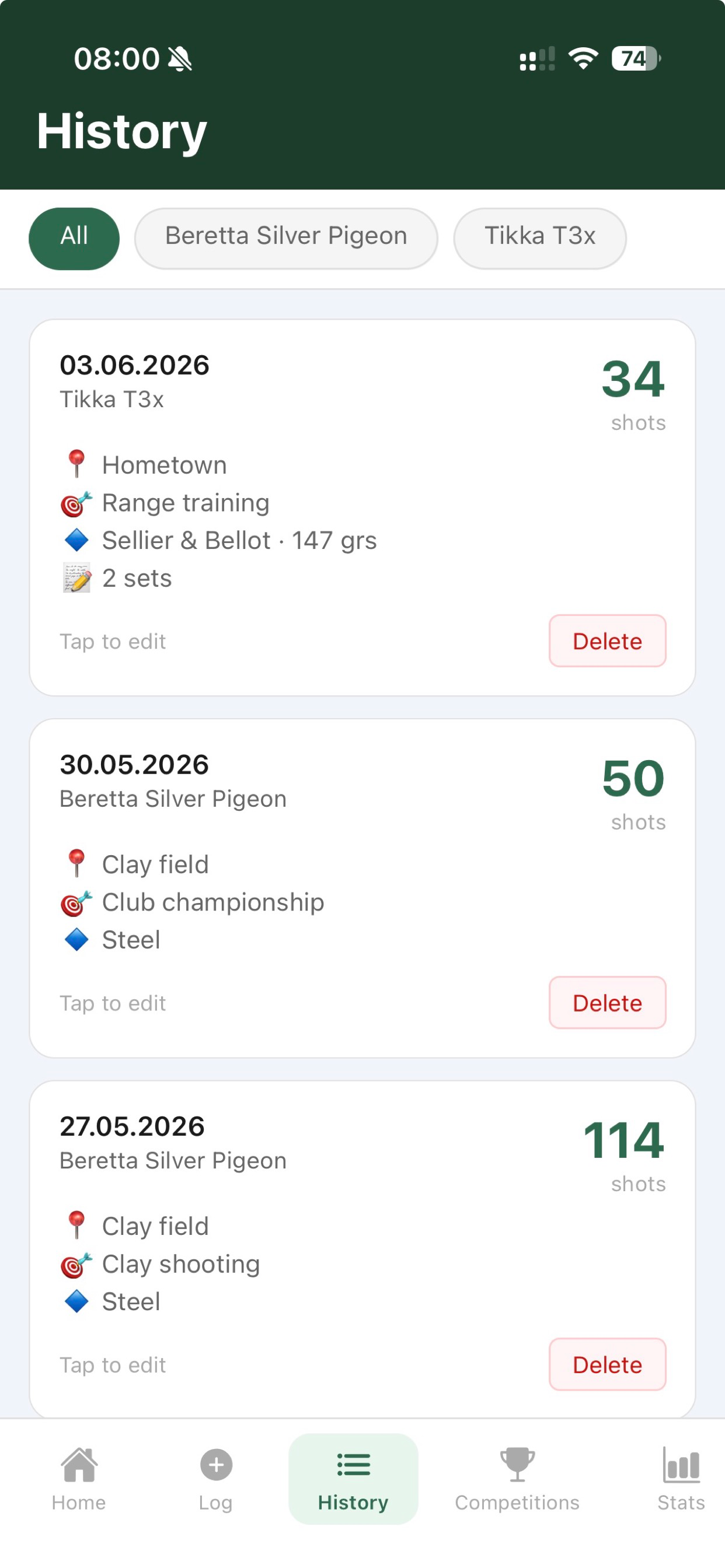ChamberLog screenshot 3