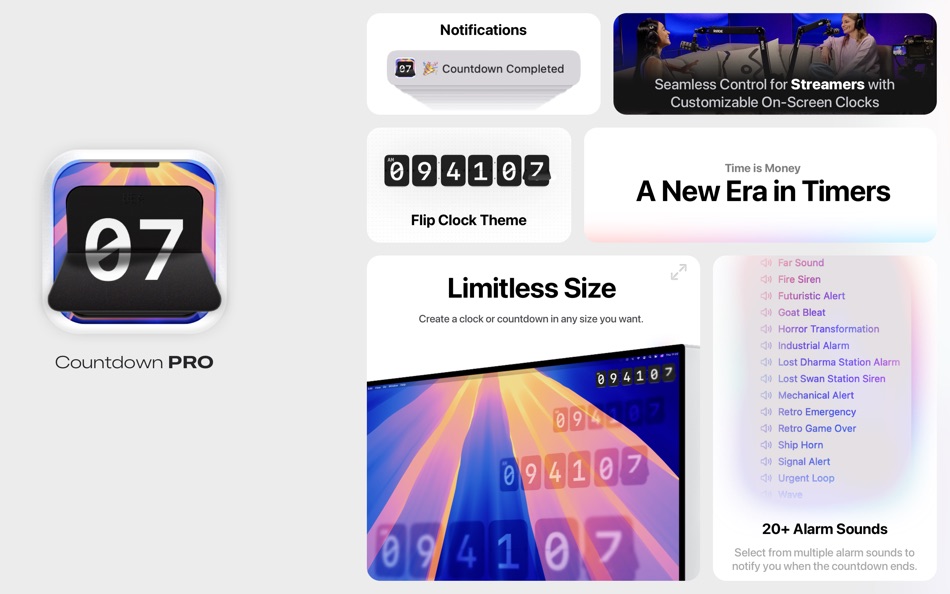 #1. Countdown Pro - Flip Clock App (macOS) 由: Metromedya Digital Ad Agency