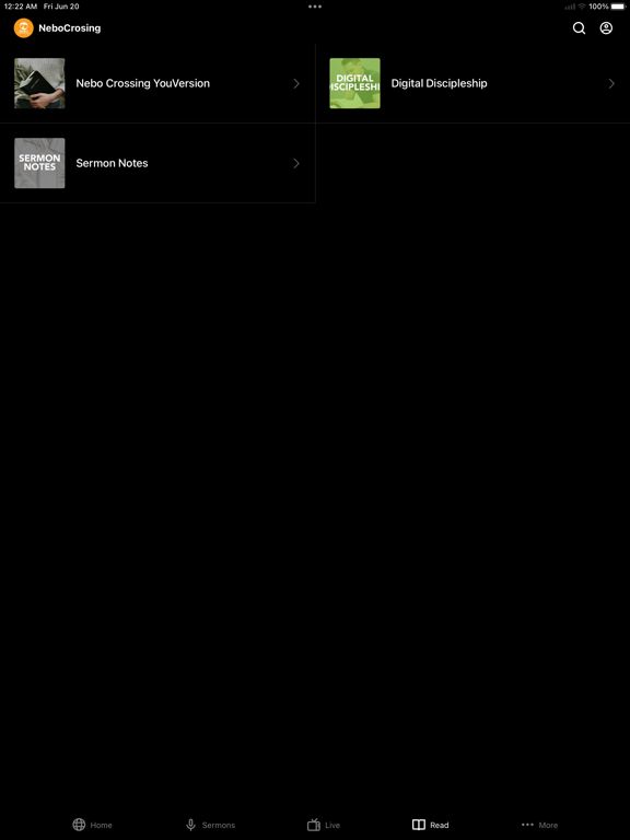 Nebo Crossing Church iPad screenshot 4 - Lifestyle app